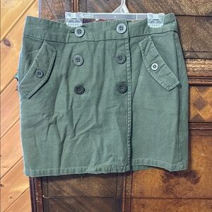 Stetson Olive Green Buttoned Women's Skirt size 2